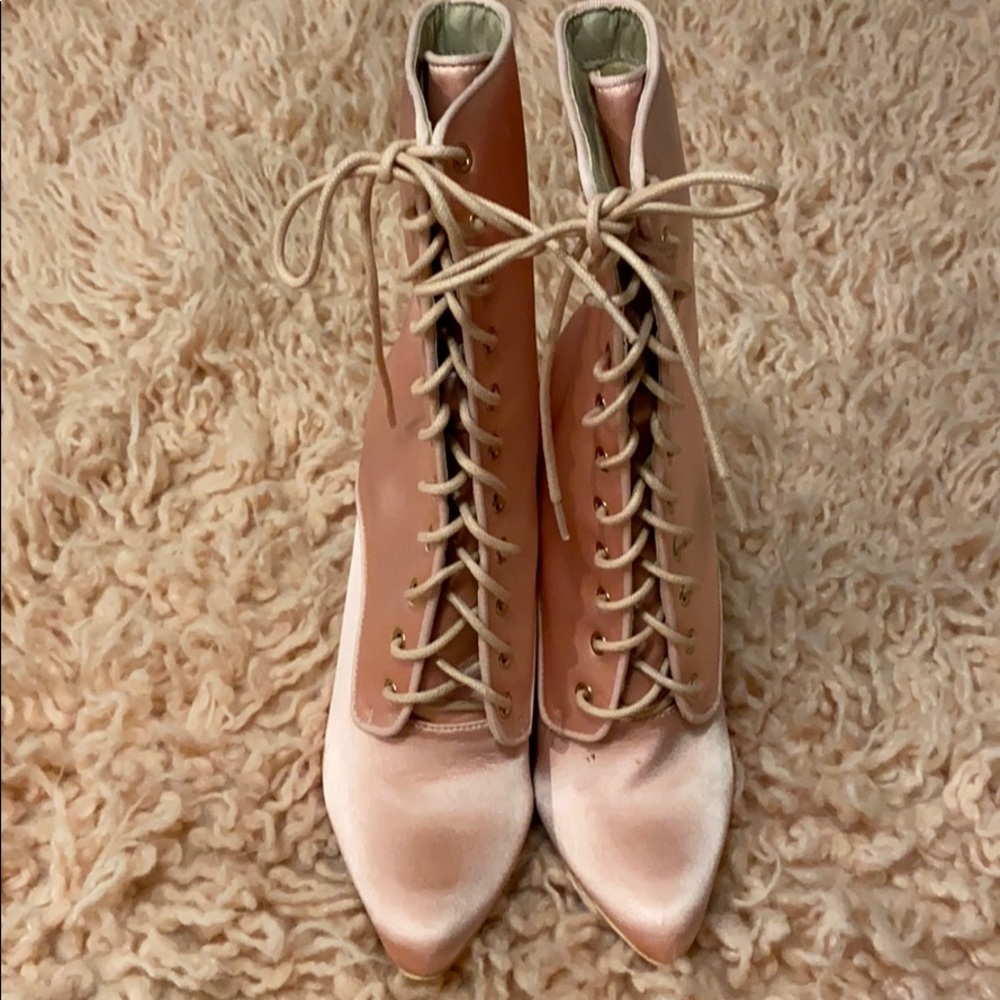 Lace-up Heel Boots